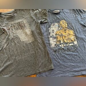 Guc men's size medium Star Wars & psycho graphic t-shirts